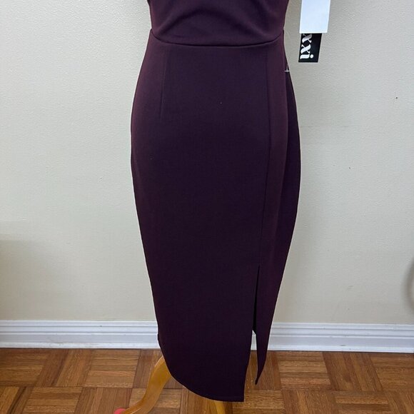 Trixxi Juniors' Womens Sweetheart-Neck Sleeveless Bodycon Dress Sz 1 in Red Wine - Picture 5 of 12